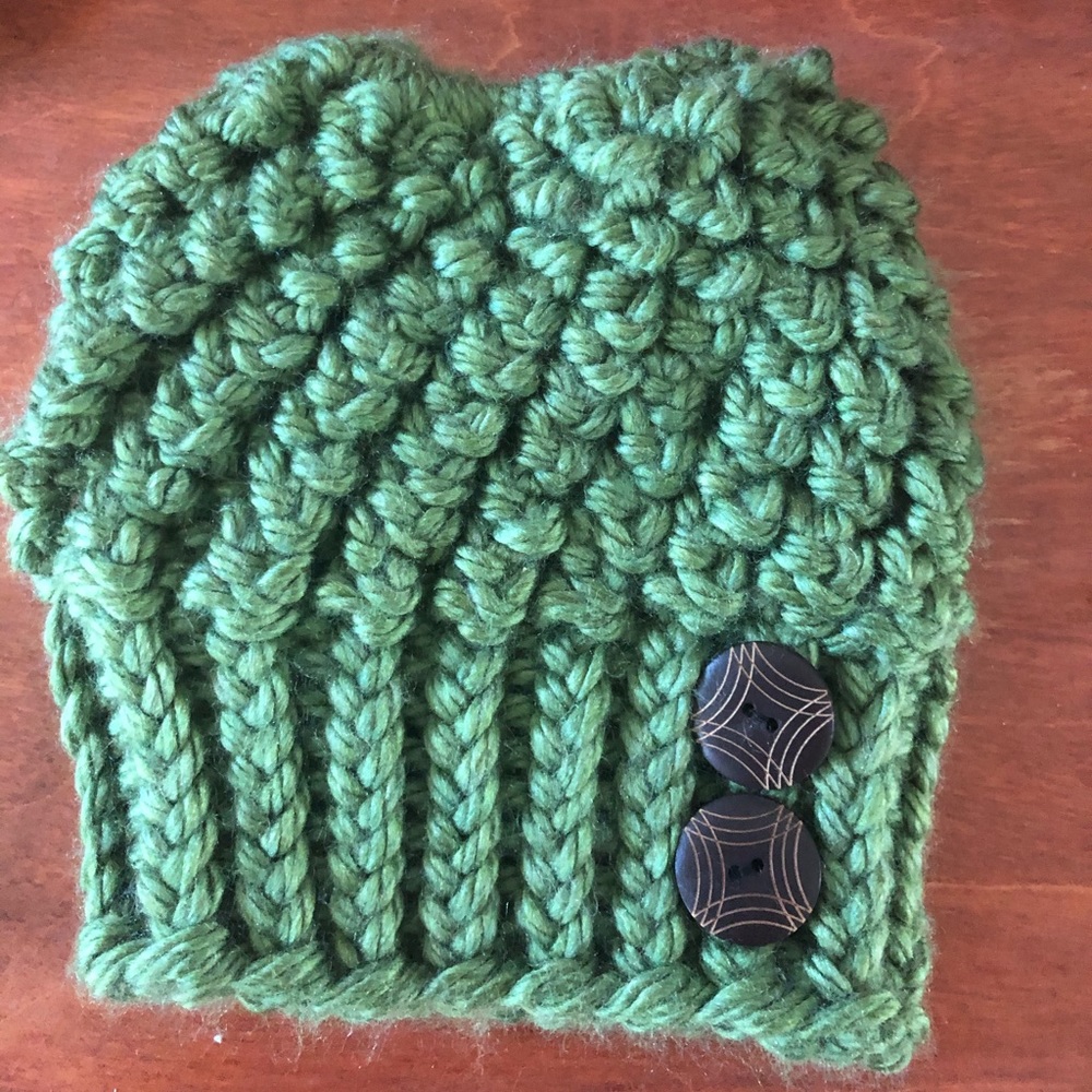 Messy bun hat